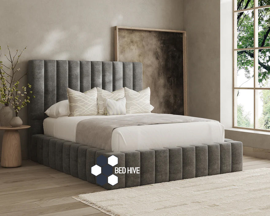 Madrid Bed Frame Bed With Optional Ottoman Gas Lift Storage
