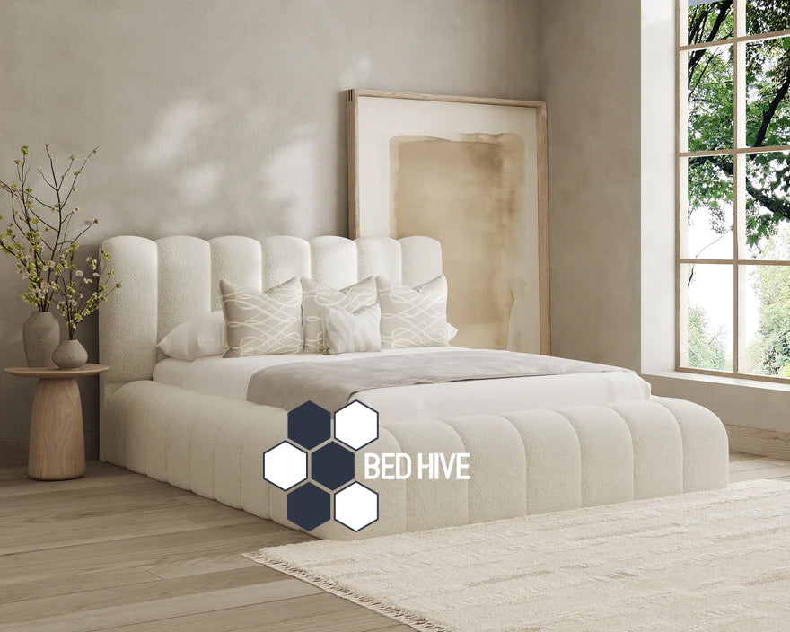 Marshmallow Bed Frame Bed With Optional Ottoman Gas Lift Storage