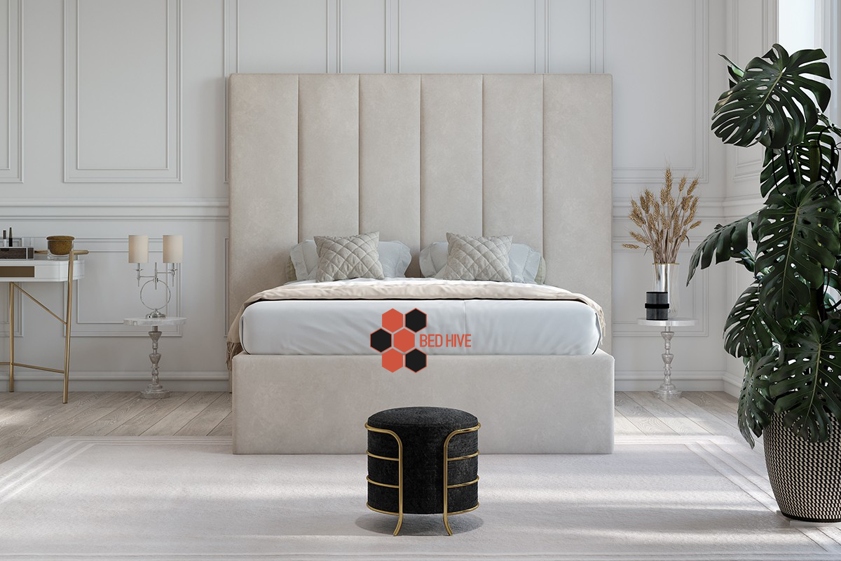 Palm Upholstered Optional Ottoman Storage Bed Frame