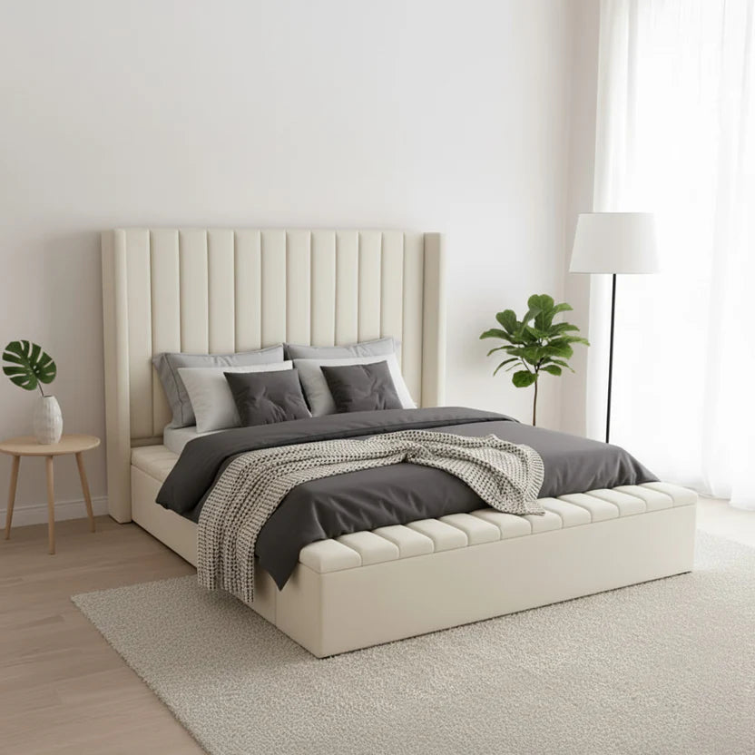 Windermere Signature Wing Bed With Optional Ottoman Gas Lift Storage