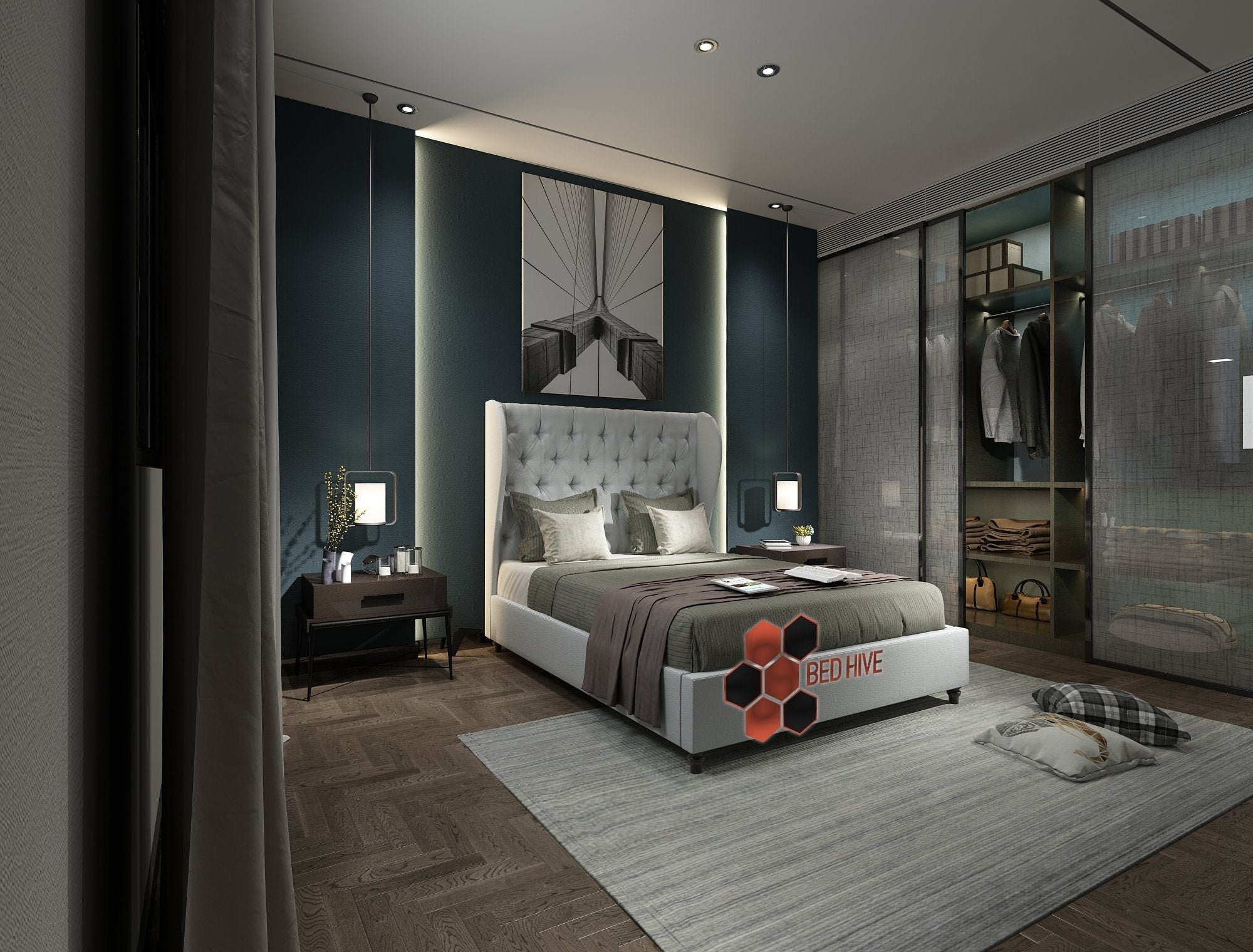 Oracle Winged Bed - Bed Hive