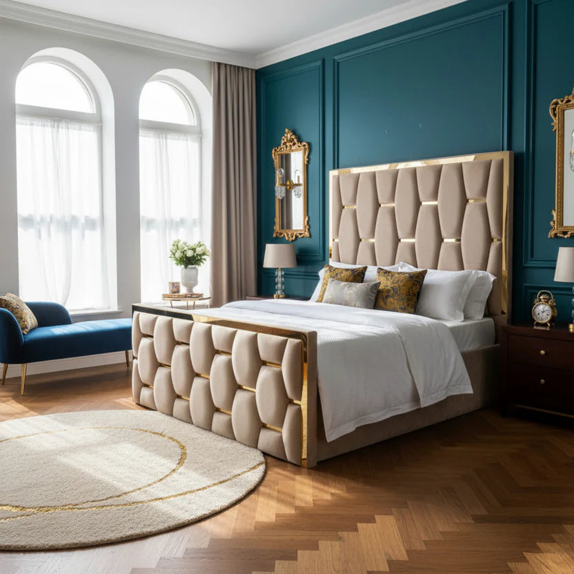 Tender Luxury Bed With Optional Ottoman Gas Lift Storage