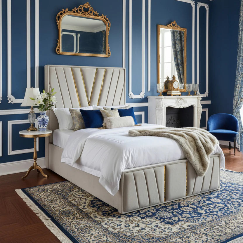 Viz Luxury Bed With Optional Ottoman Gas Lift Storage