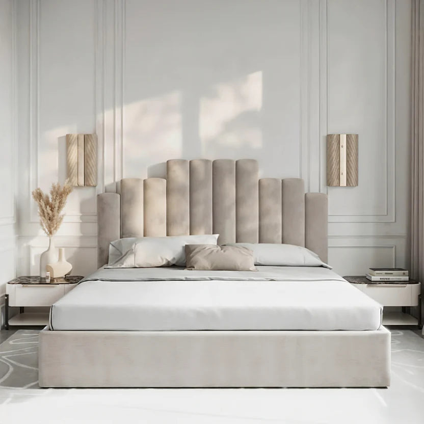 Gatsby Step bed With Optional Ottoman Gas Lift Storage