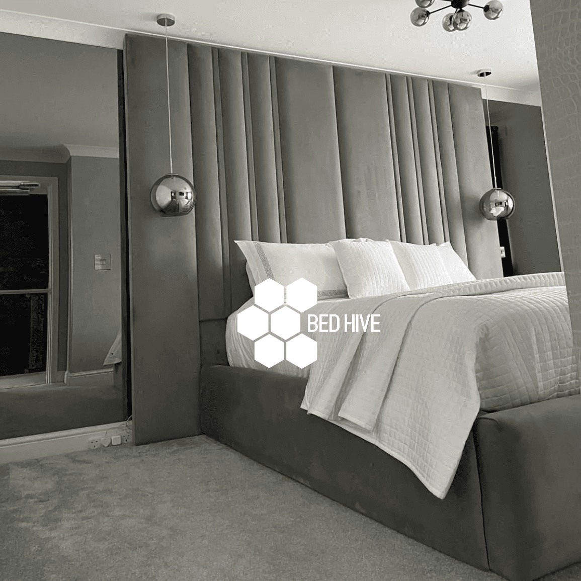 Extended headboard king bed deals