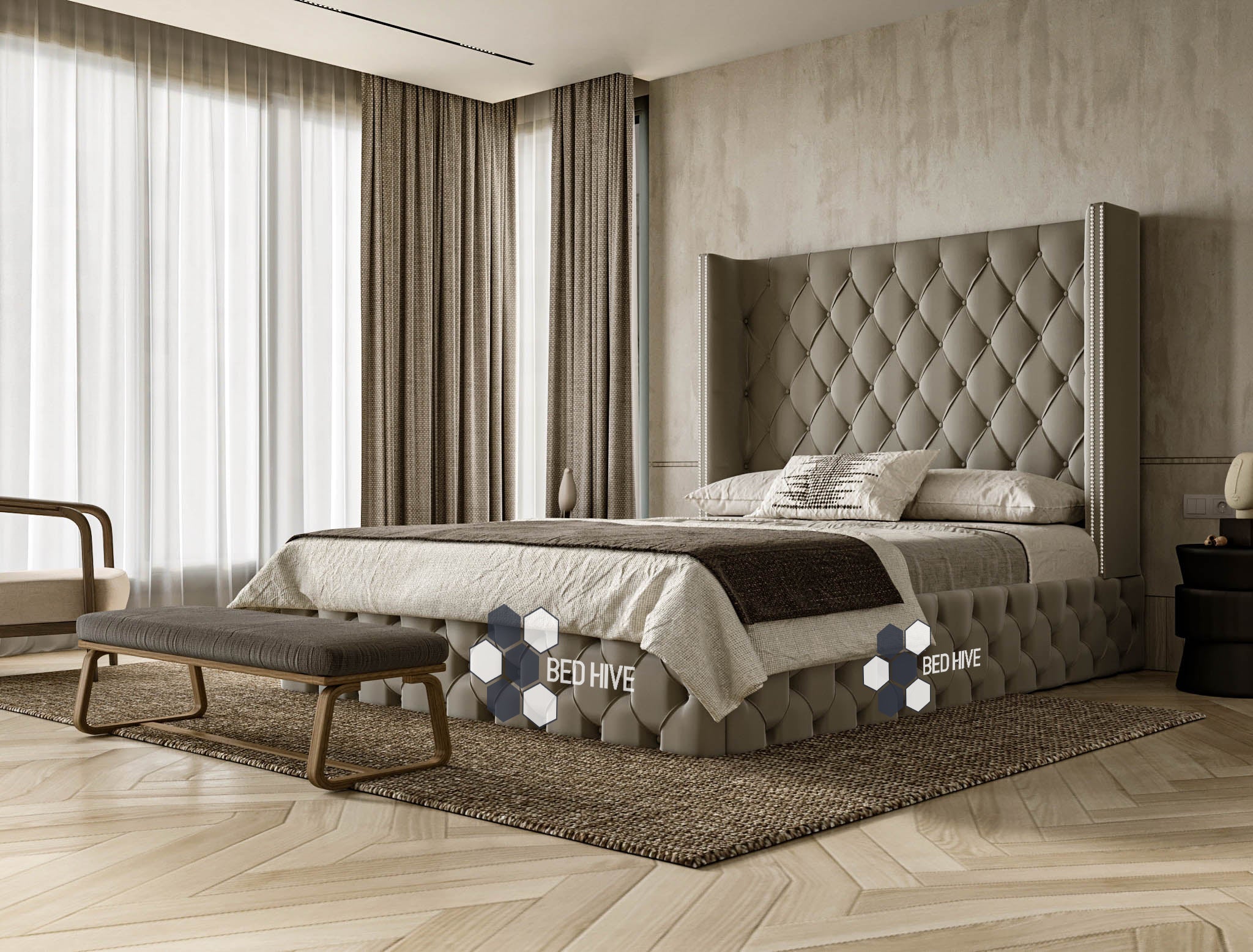 Omega Winged Designer Bed