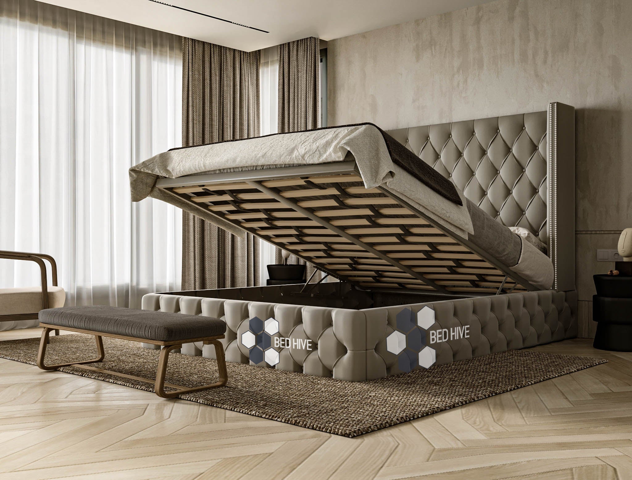 Omega Winged Designer Bed