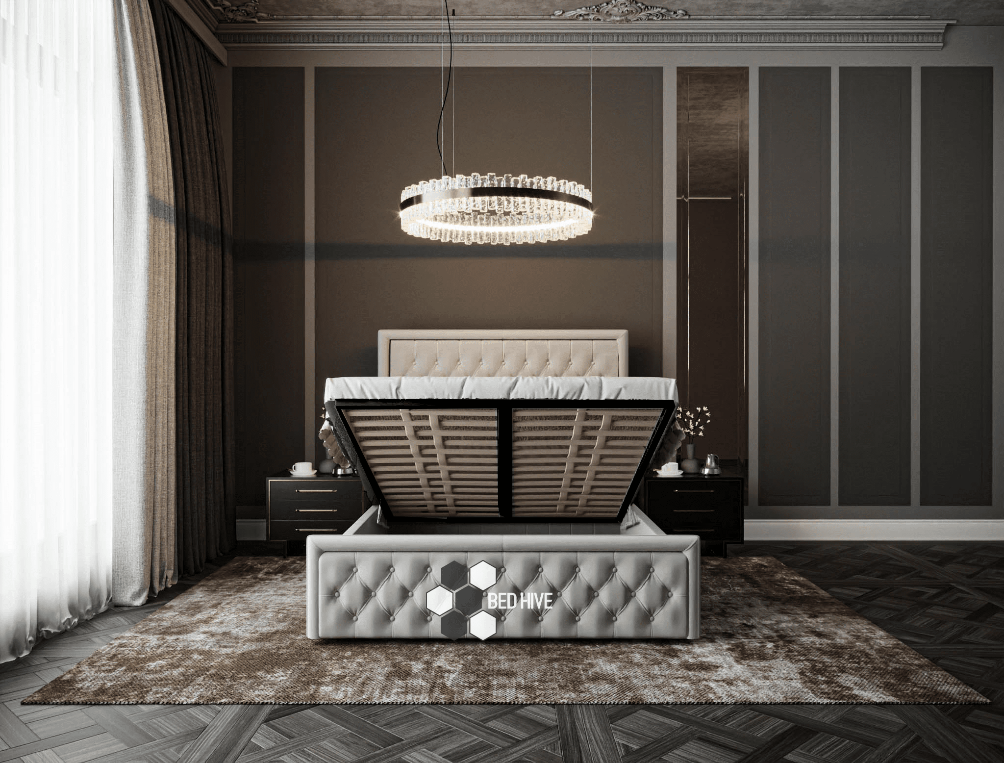 Leonardo Square Bed